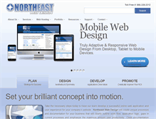 Tablet Screenshot of northeastwebdesign.com